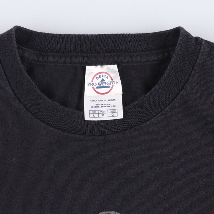 DELTA FAMILY GUY Family Guy Anime Character Print T-Shirt Men's L size cotton black type Vintage Second Hand