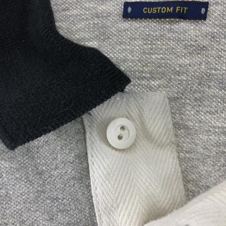 Ralph Lauren POLO RALPH LAUREN CLASSIC FIT short sleeve polo shirt men's XL equivalent cotton gray type Vintage Second Hand