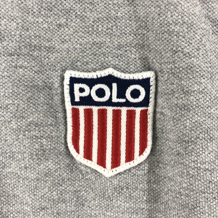 Ralph Lauren POLO RALPH LAUREN CLASSIC FIT short sleeve polo shirt, men's size M cotton gray type Vintage Second Hand