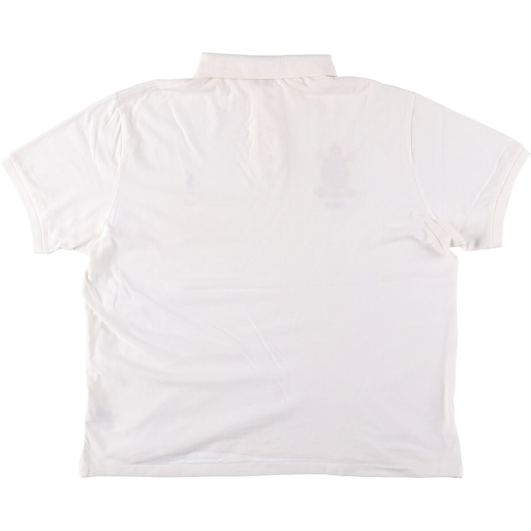 Ralph Lauren POLO RALPH LAUREN CUSTOM FIT short sleeve polo shirt men's XL equivalent cotton white type Vintage Second Hand