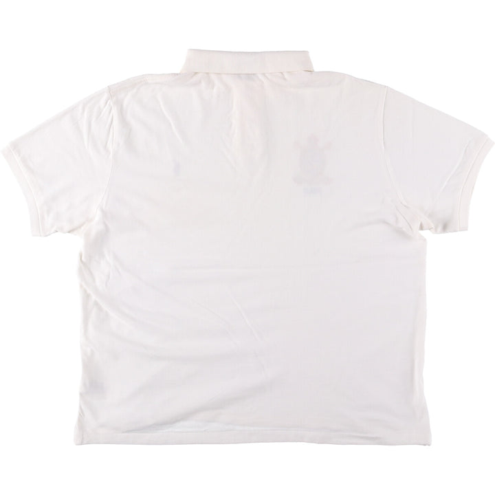 Ralph Lauren POLO RALPH LAUREN CUSTOM FIT short sleeve polo shirt men's XL equivalent cotton white type Vintage Second Hand