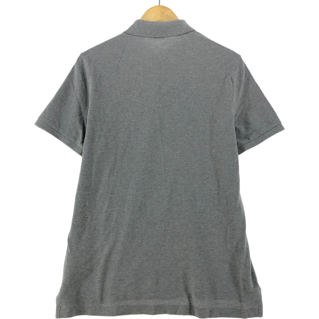 Ralph Lauren POLO RALPH LAUREN CLASSIC FIT short sleeve polo shirt, men's size M cotton gray type Vintage Second Hand