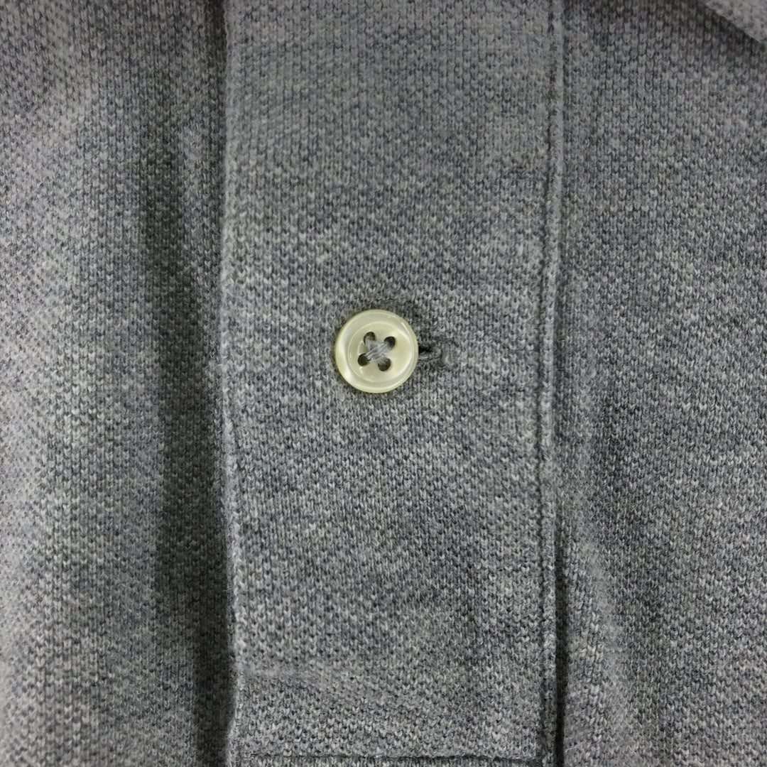 Ralph Lauren POLO RALPH LAUREN CLASSIC FIT short sleeve polo shirt, men's size M cotton gray type Vintage Second Hand