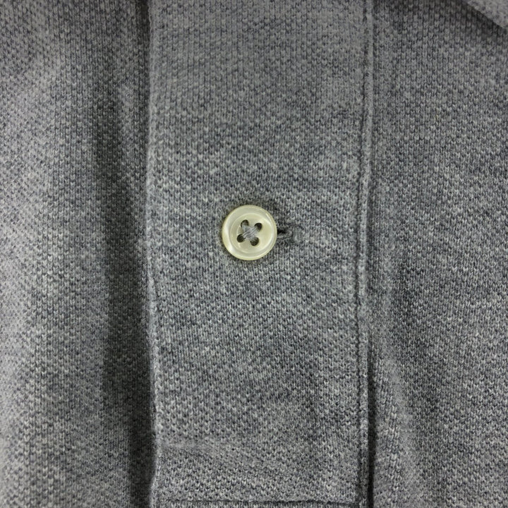 Ralph Lauren POLO RALPH LAUREN CLASSIC FIT short sleeve polo shirt, men's size M cotton gray type Vintage Second Hand