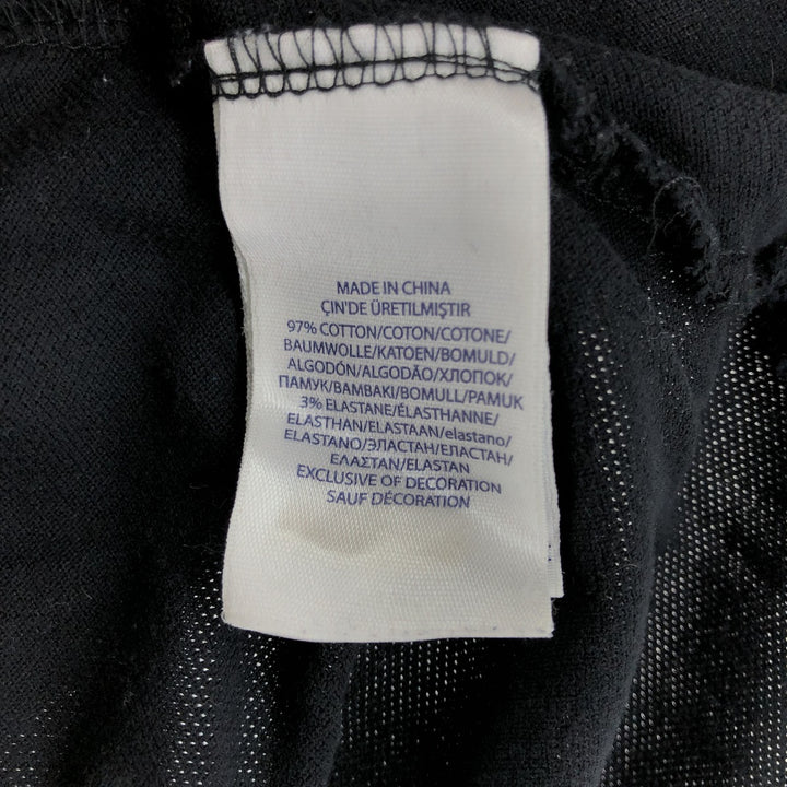 Ralph Lauren POLO RALPH LAUREN SLIM FIT short sleeve polo shirt, men's size L cotton black type Vintage Second Hand