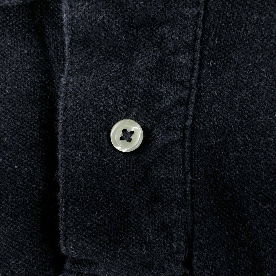Ralph Lauren POLO RALPH LAUREN CUSTOM FIT short sleeve polo shirt men's size L cotton black type Vintage Second Hand
