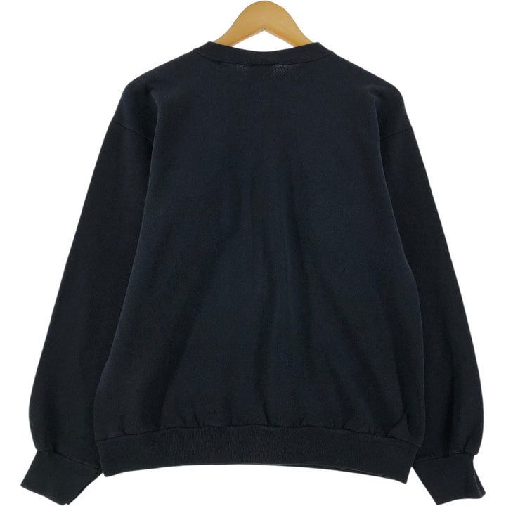 90'S Tartex Shark Pattern Animal Sweatshirt, Made in USA, Men's L Size, Vintage cotton black type Vintage Second Hand