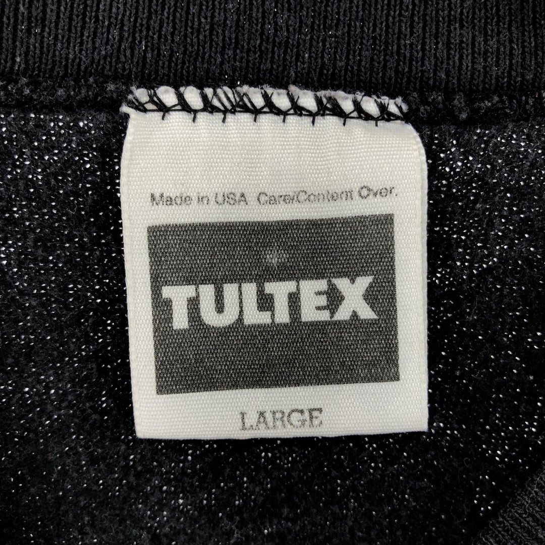 90'S Tartex Shark Pattern Animal Sweatshirt, Made in USA, Men's L Size, Vintage cotton black type Vintage Second Hand