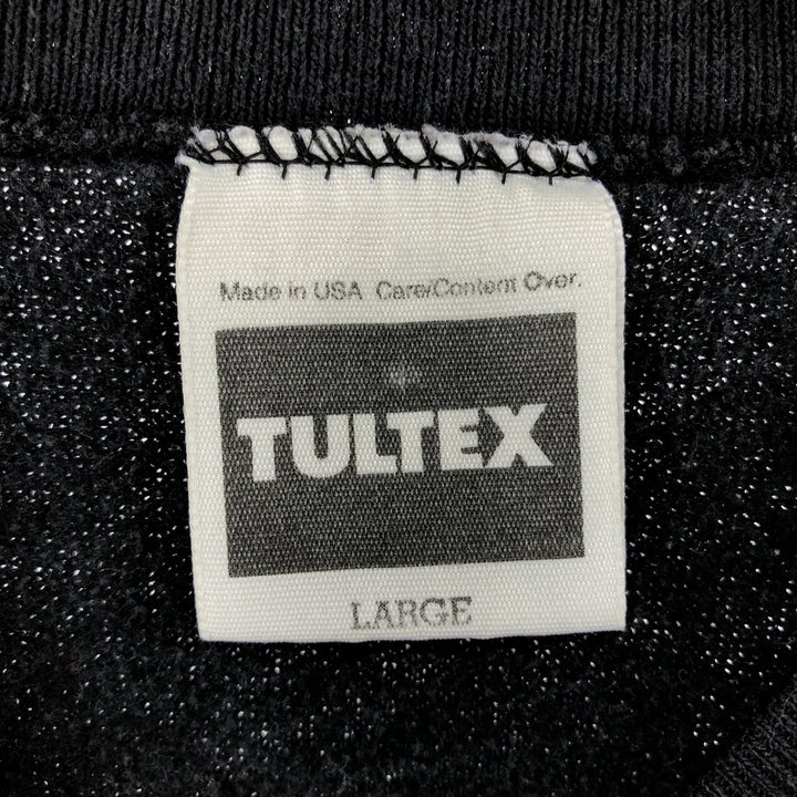 90'S Tartex Shark Pattern Animal Sweatshirt, Made in USA, Men's L Size, Vintage cotton black type Vintage Second Hand