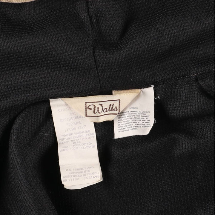 90'S WALLS Camouflage Pattern Real Tree Camo Cotton Parka Men's L Size Vintage cotton Khaki type beige Vintage Second Hand