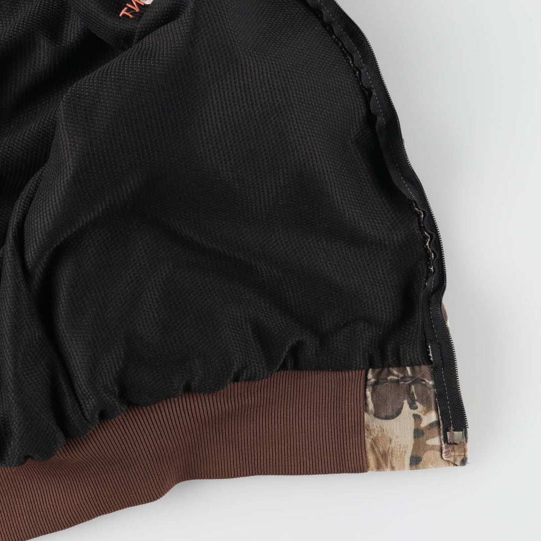 90'S WALLS Camouflage Pattern Real Tree Camo Cotton Parka Men's L Size Vintage cotton Khaki type beige Vintage Second Hand