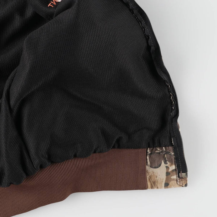 90'S WALLS Camouflage Pattern Real Tree Camo Cotton Parka Men's L Size Vintage cotton Khaki type beige Vintage Second Hand