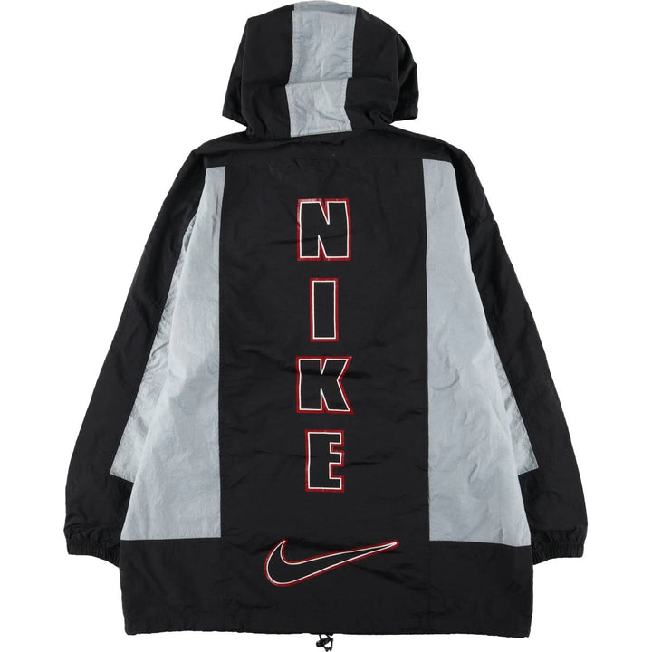 90'S Nike Back Print Anorak Parka Men's Size L Nylon gray type Vintage Second Hand