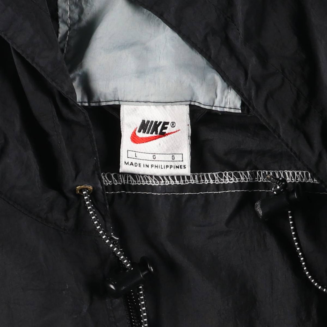 90'S Nike Back Print Anorak Parka Men's Size L Nylon gray type Vintage Second Hand