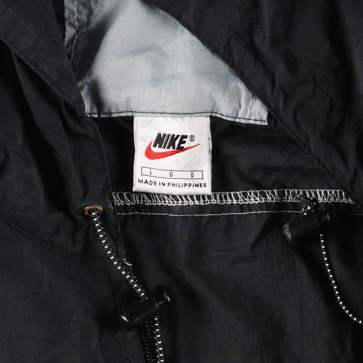 90'S Nike Back Print Anorak Parka Men's Size L Nylon gray type Vintage Second Hand