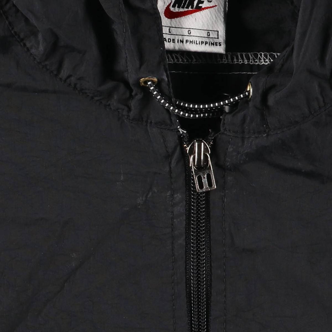 90'S Nike Back Print Anorak Parka Men's Size L Nylon gray type Vintage Second Hand
