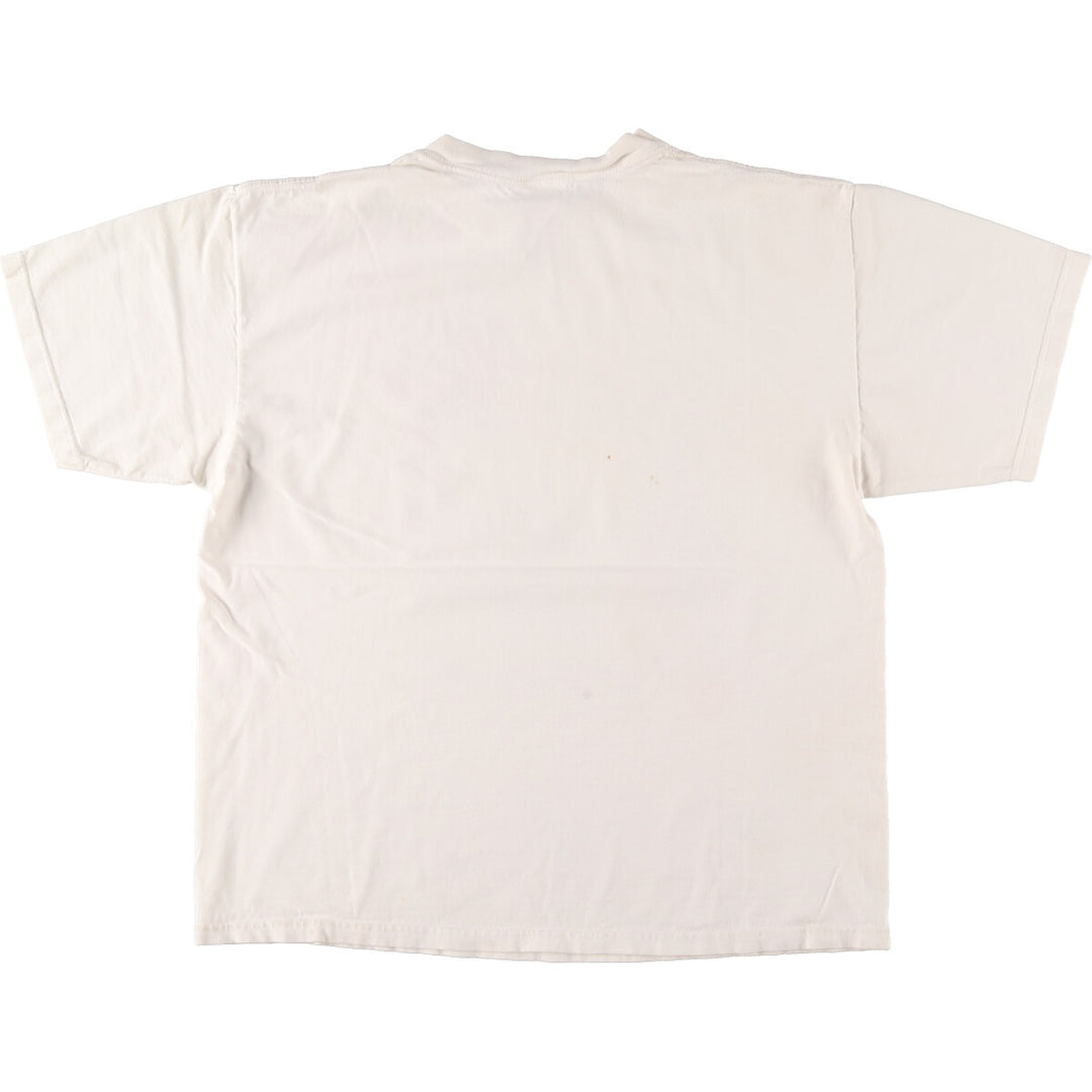 90'S PLANET HOLLYWOOD Advertising T-shirt, Made in USA, Men's L size, Vintage cotton white type Vintage Second Hand