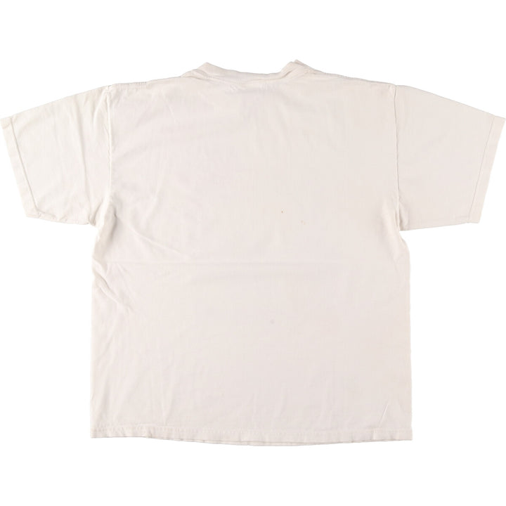90'S PLANET HOLLYWOOD Advertising T-shirt, Made in USA, Men's L size, Vintage cotton white type Vintage Second Hand