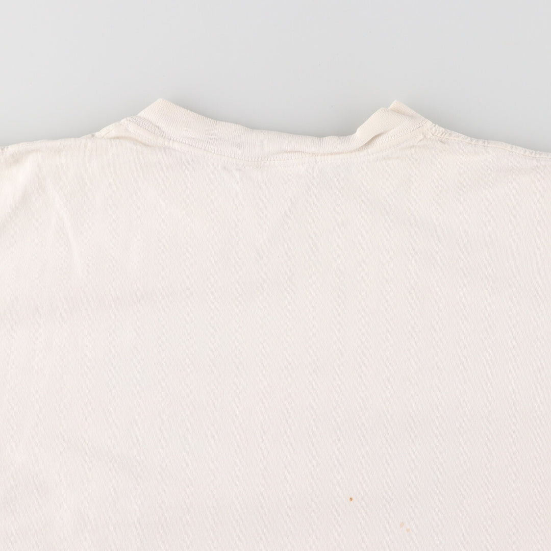 90'S PLANET HOLLYWOOD Advertising T-shirt, Made in USA, Men's L size, Vintage cotton white type Vintage Second Hand