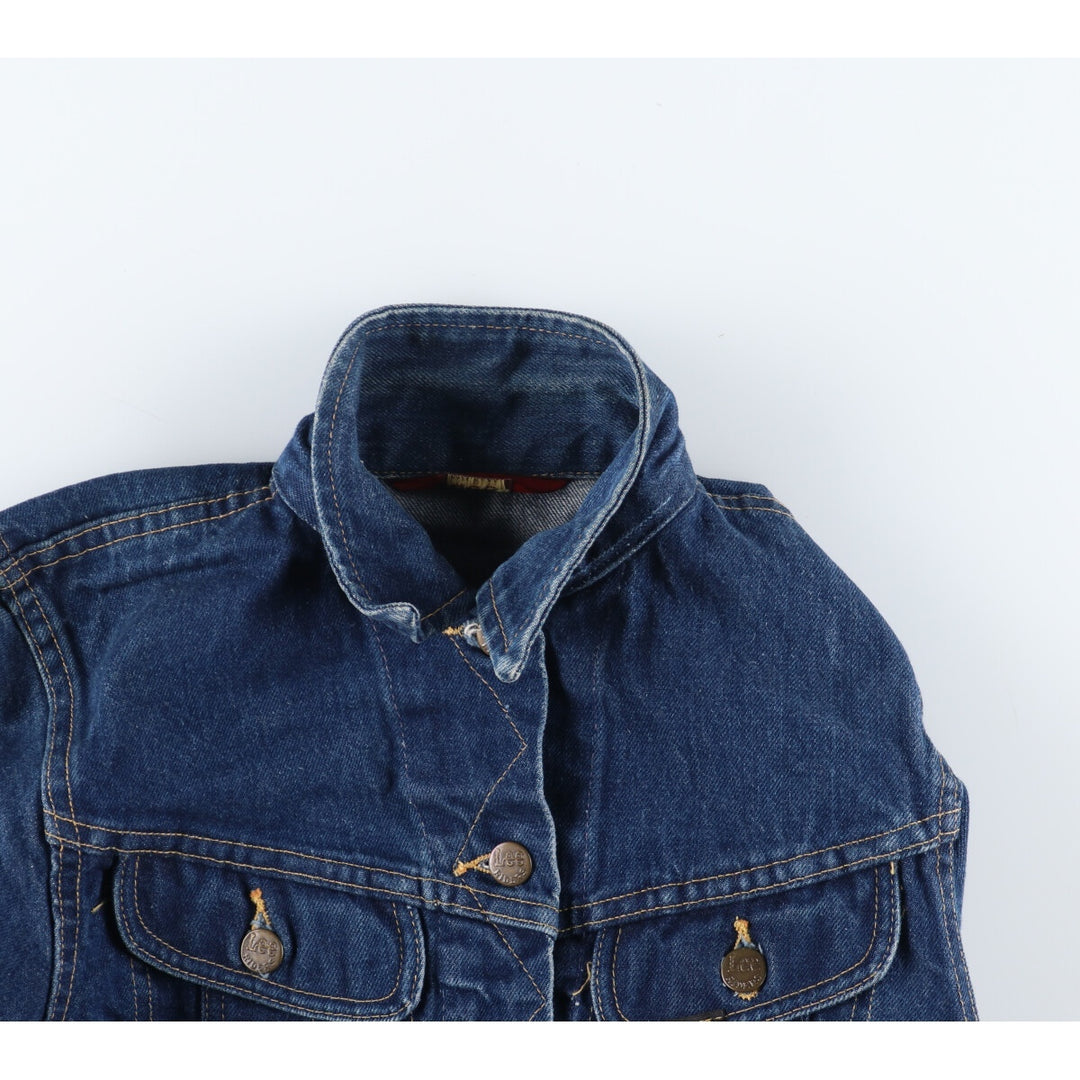 90'S Lee Riders MS.LEE denim jacket, denim jacket, made in USA, women's size M, vintage cotton blue type Vintage Second Hand