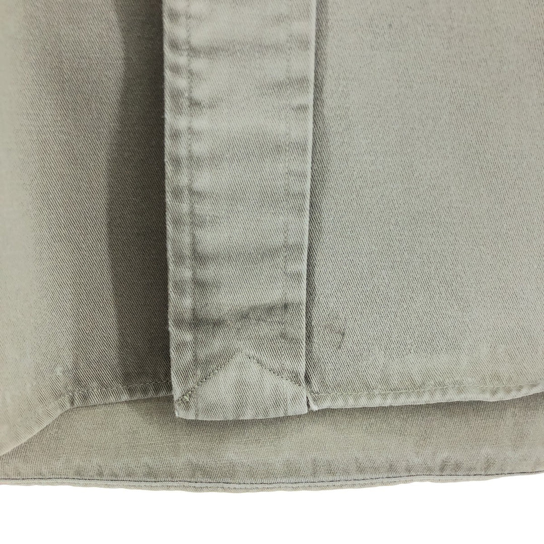 Ralph Lauren BLAKE long sleeve button down shirt, men's XL size cotton Khaki type Vintage Second Hand