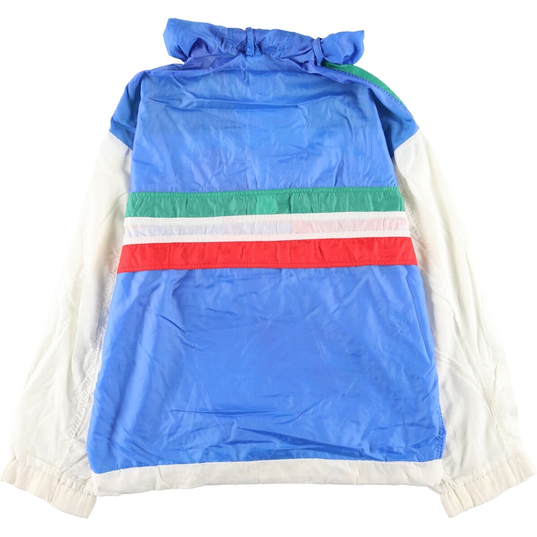 TRUSSARDI SPORT Italian Olympic Team Half-Zip Anorak Parka, Made in Italy, Men's XL unclear multicolor Vintage Second Hand