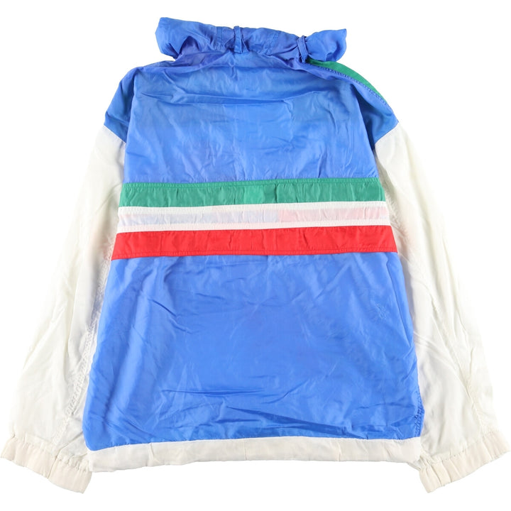TRUSSARDI SPORT Italian Olympic Team Half-Zip Anorak Parka, Made in Italy, Men's XL unclear multicolor Vintage Second Hand