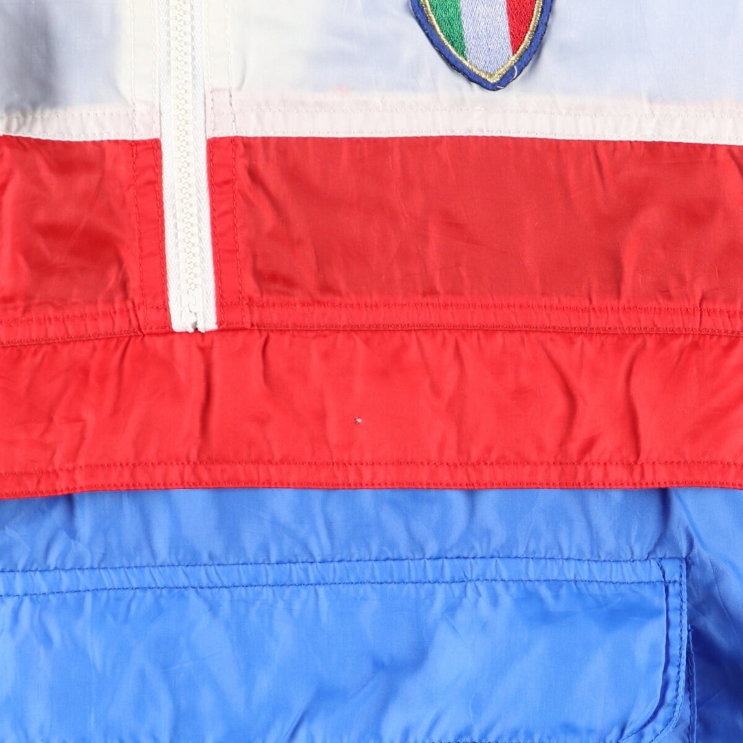 TRUSSARDI SPORT Italian Olympic Team Half-Zip Anorak Parka, Made in Italy, Men's XL unclear multicolor Vintage Second Hand