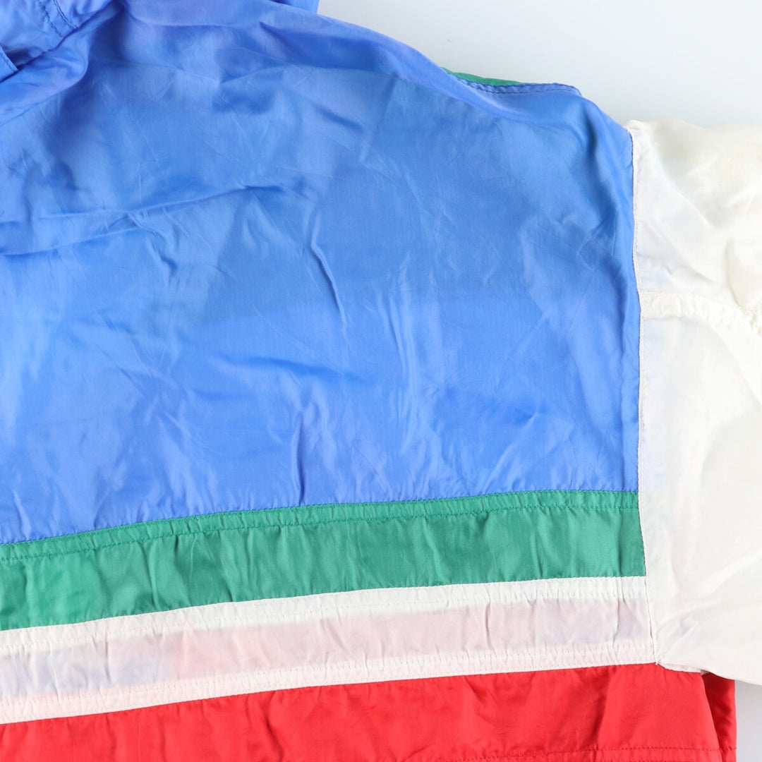 TRUSSARDI SPORT Italian Olympic Team Half-Zip Anorak Parka, Made in Italy, Men's XL unclear multicolor Vintage Second Hand
