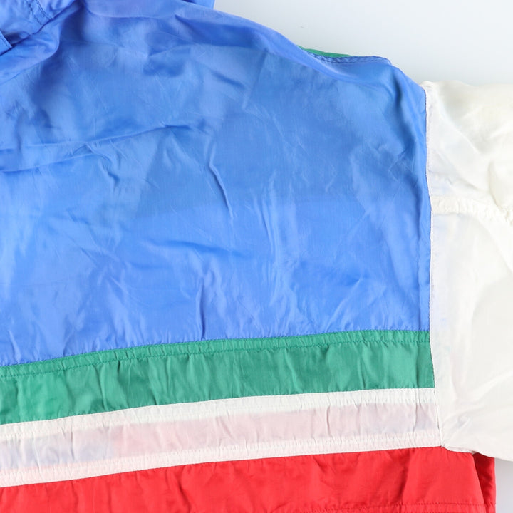 TRUSSARDI SPORT Italian Olympic Team Half-Zip Anorak Parka, Made in Italy, Men's XL unclear multicolor Vintage Second Hand