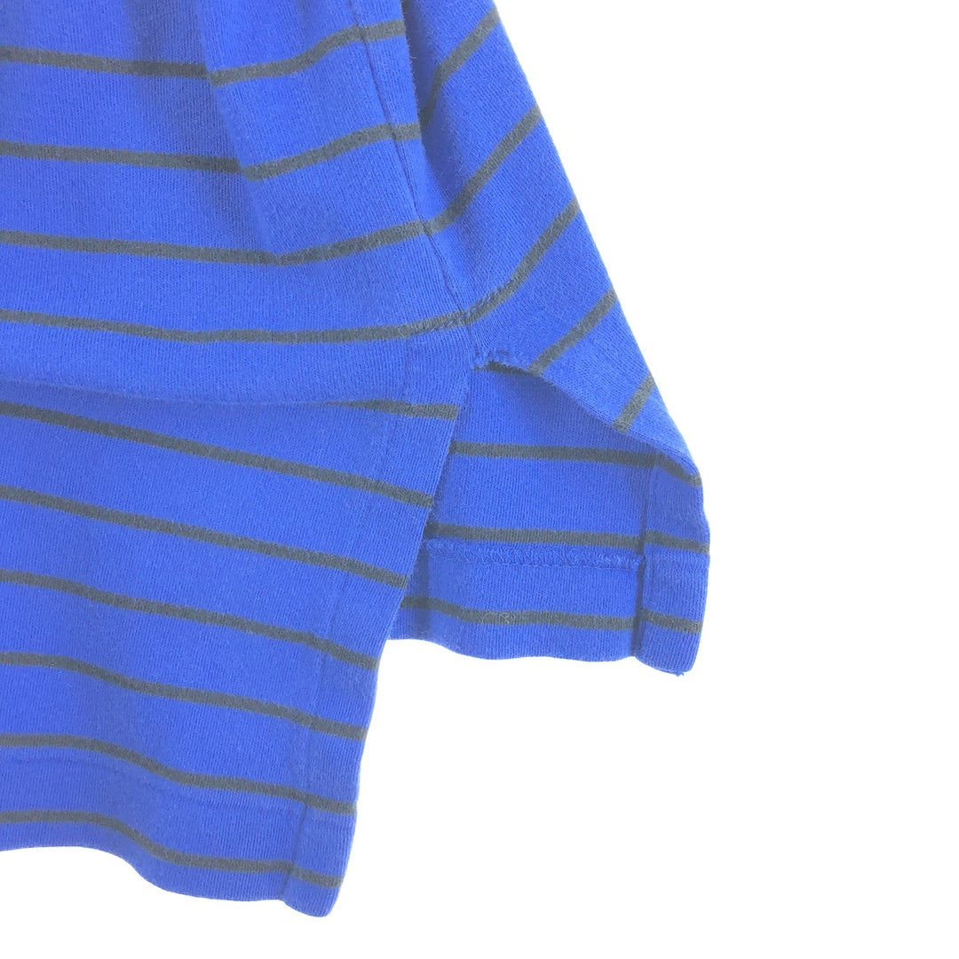Ralph Lauren POLO RALPH LAUREN long-sleeved striped polo shirt, men's size XL cotton blue type Vintage Second Hand