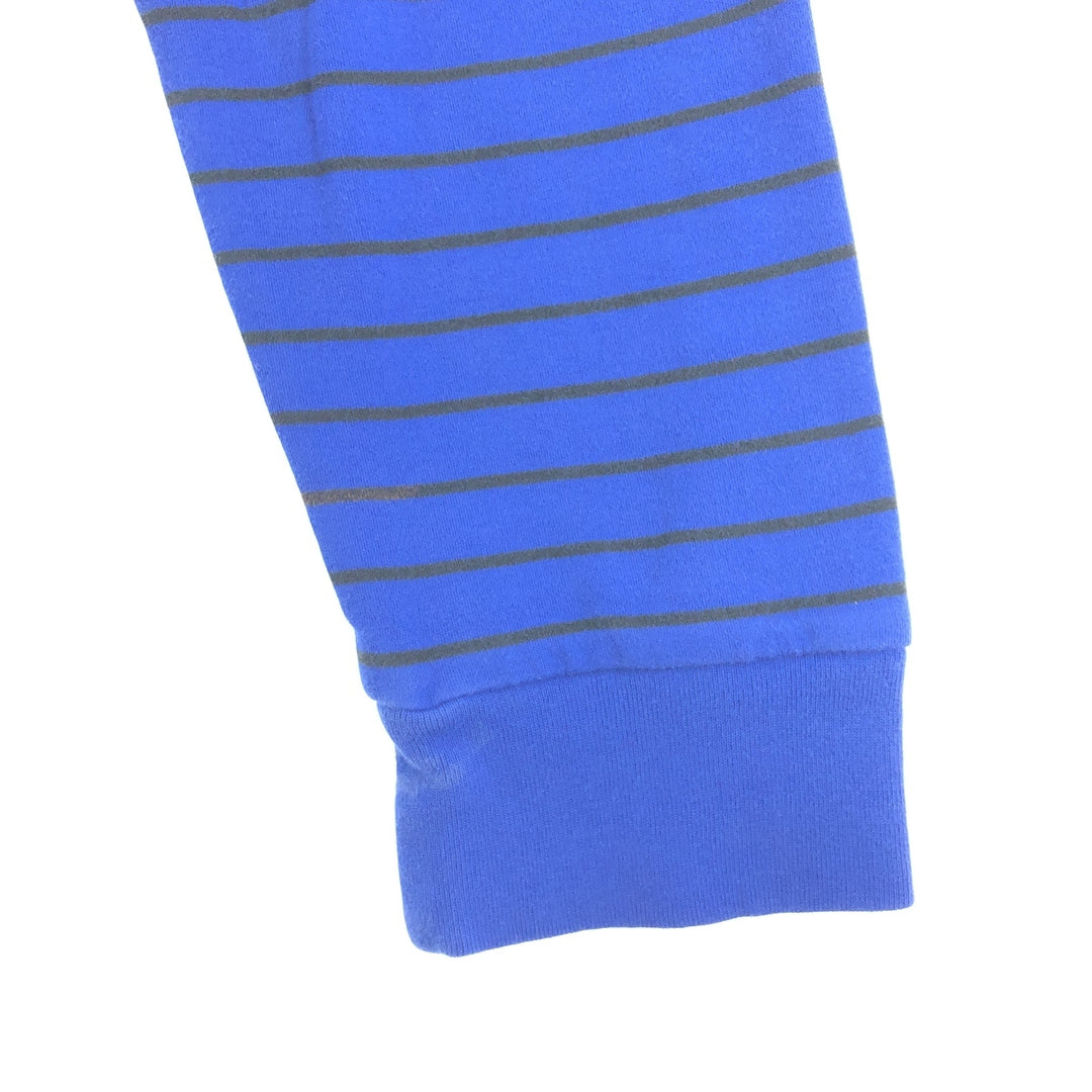 Ralph Lauren POLO RALPH LAUREN long-sleeved striped polo shirt, men's size XL cotton blue type Vintage Second Hand