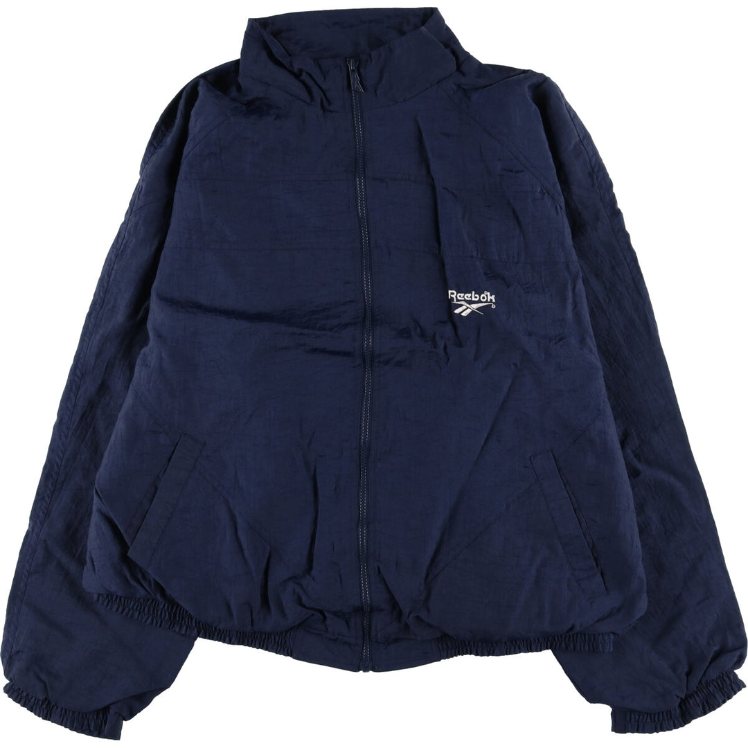 90'S Reebok nylon jacket, men's XXL size, vintage Nylon navy blue type Vintage Second Hand