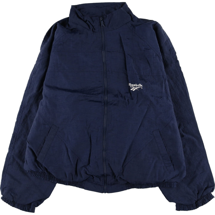90'S Reebok nylon jacket, men's XXL size, vintage Nylon navy blue type Vintage Second Hand