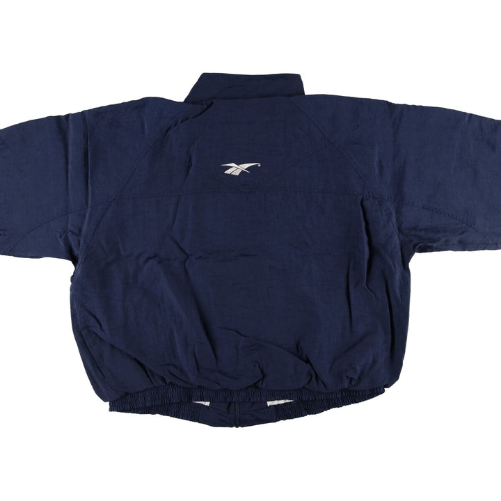 90'S Reebok nylon jacket, men's XXL size, vintage Nylon navy blue type Vintage Second Hand