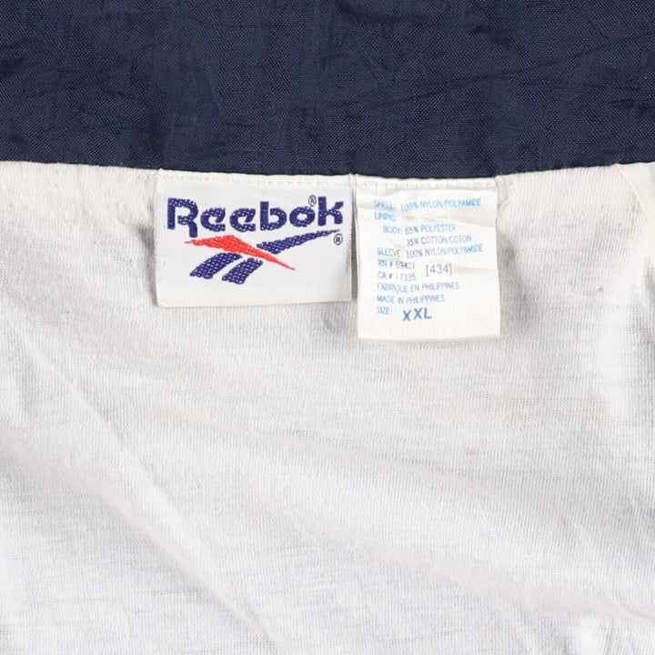 90'S Reebok nylon jacket, men's XXL size, vintage Nylon navy blue type Vintage Second Hand
