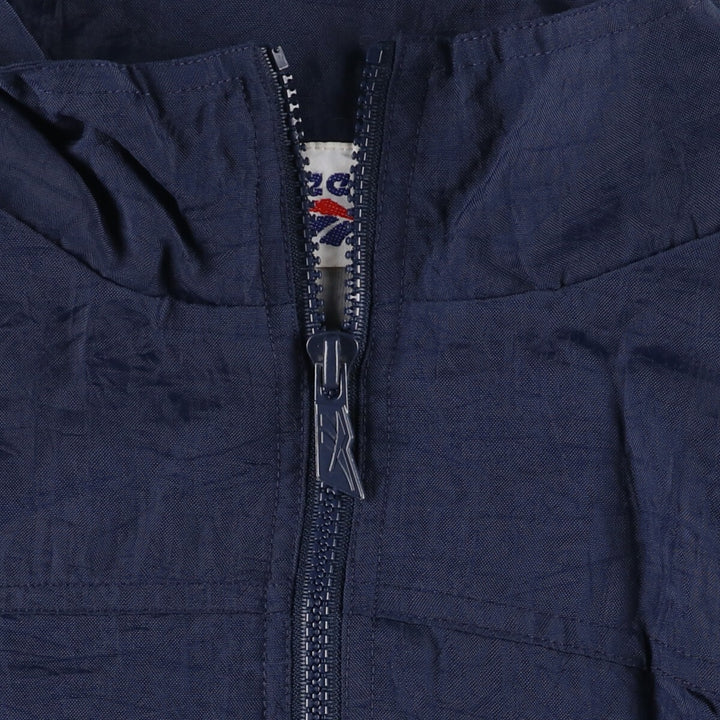 90'S Reebok nylon jacket, men's XXL size, vintage Nylon navy blue type Vintage Second Hand