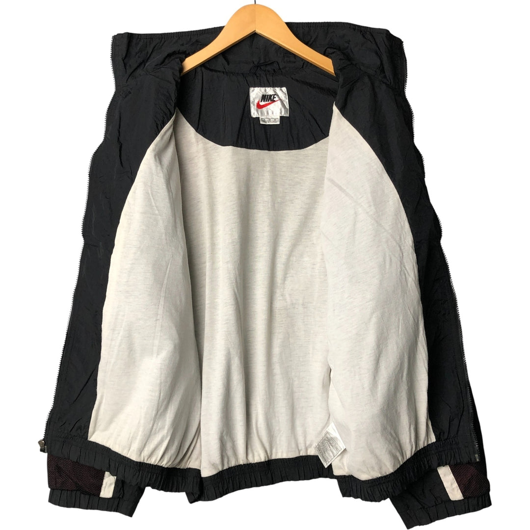 90'S Nike Mesh Nylon Jacket, Men's XL, Vintage Nylon black type Vintage Second Hand