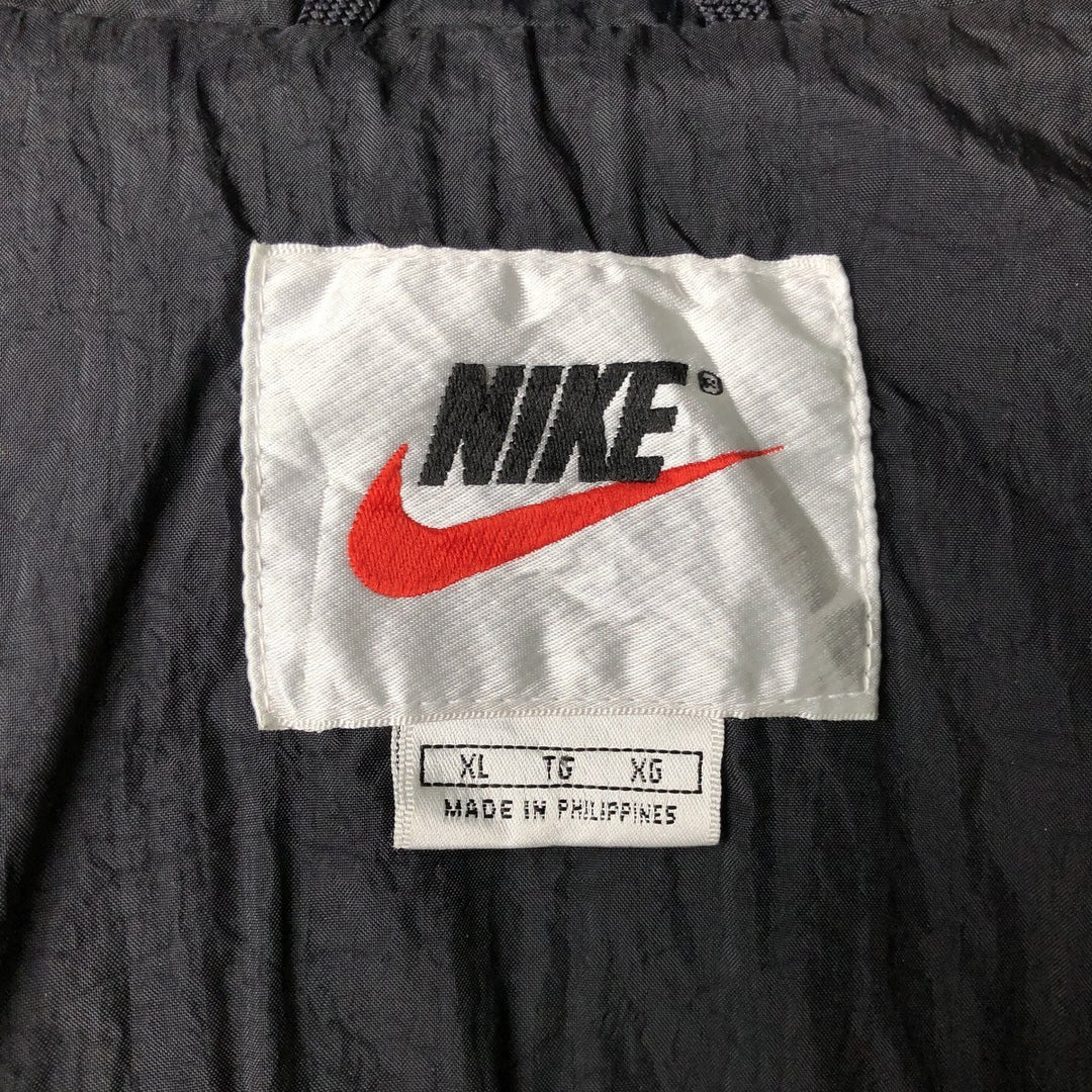 90'S Nike Mesh Nylon Jacket, Men's XL, Vintage Nylon black type Vintage Second Hand