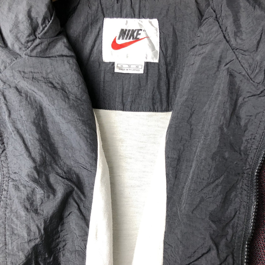 90'S Nike Mesh Nylon Jacket, Men's XL, Vintage Nylon black type Vintage Second Hand