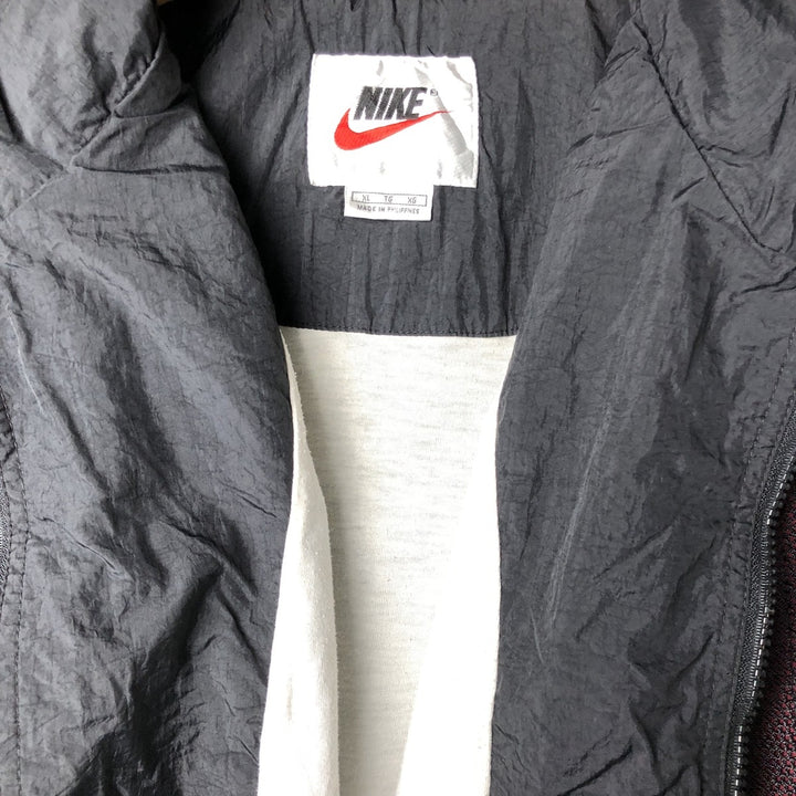 90'S Nike Mesh Nylon Jacket, Men's XL, Vintage Nylon black type Vintage Second Hand