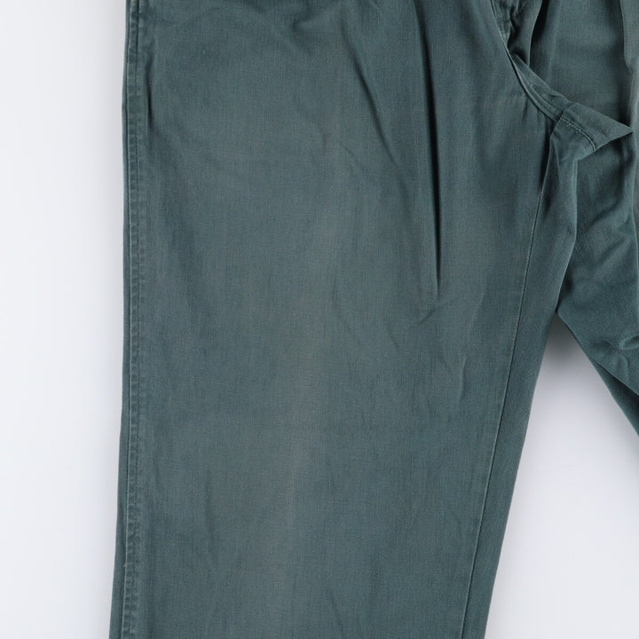 90'S Ralph Lauren POLO by Ralph Lauren Two-pleat Chino Pants Made in USA Men's W34 Vintage cotton Green type dark green Vintage Second Hand