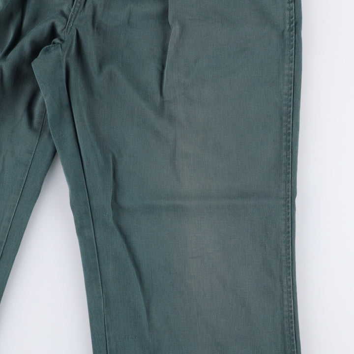 90'S Ralph Lauren POLO by Ralph Lauren Two-pleat Chino Pants Made in USA Men's W34 Vintage cotton Green type dark green Vintage Second Hand