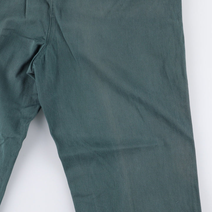 90'S Ralph Lauren POLO by Ralph Lauren Two-pleat Chino Pants Made in USA Men's W34 Vintage cotton Green type dark green Vintage Second Hand