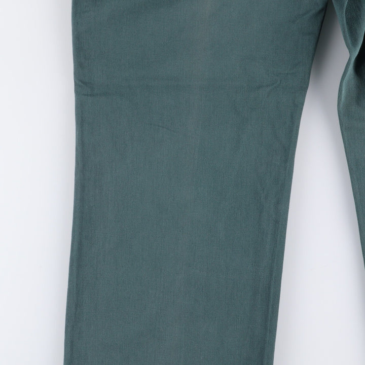 90'S Ralph Lauren POLO by Ralph Lauren Two-pleat Chino Pants Made in USA Men's W34 Vintage cotton Green type dark green Vintage Second Hand