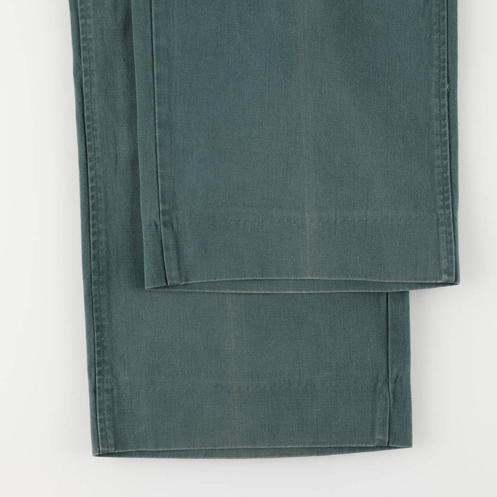 90'S Ralph Lauren POLO by Ralph Lauren Two-pleat Chino Pants Made in USA Men's W34 Vintage cotton Green type dark green Vintage Second Hand