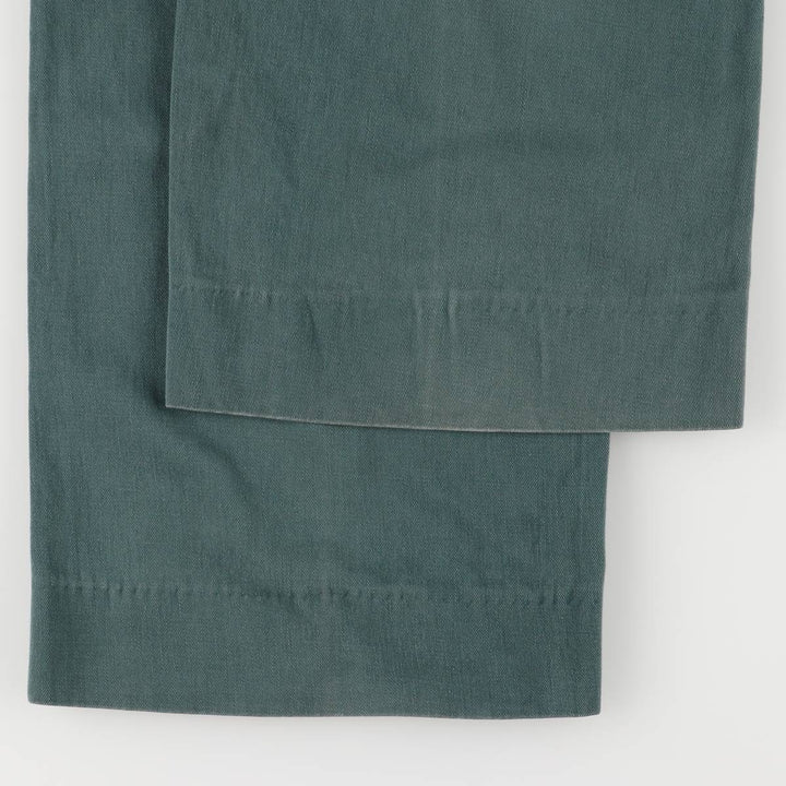 90'S Ralph Lauren POLO by Ralph Lauren Two-pleat Chino Pants Made in USA Men's W34 Vintage cotton Green type dark green Vintage Second Hand