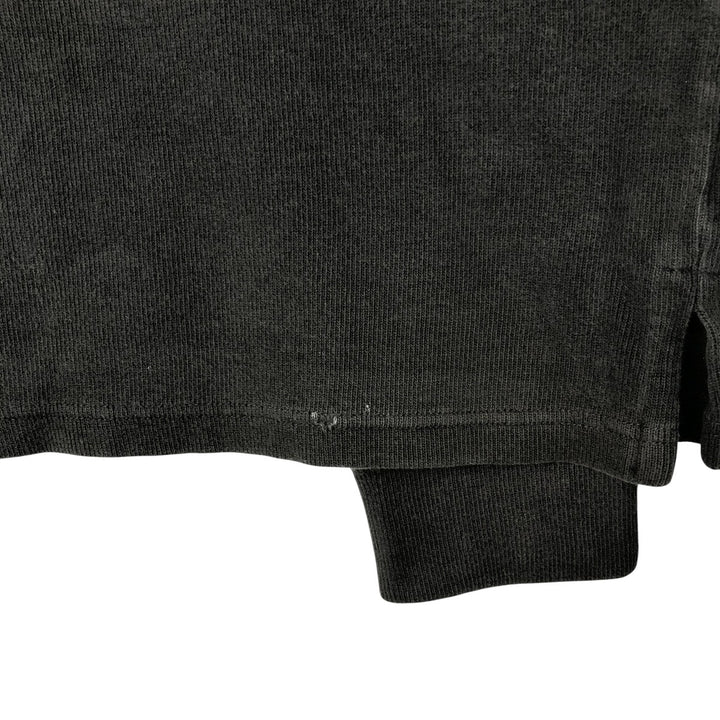 Ralph Lauren POLO by Ralph Lauren Half-Zip Sweatshirt, Men's Size L cotton black type Vintage Second Hand
