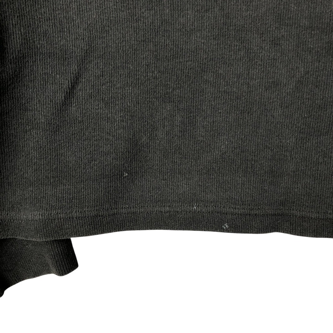 Ralph Lauren POLO by Ralph Lauren Half-Zip Sweatshirt, Men's Size L cotton black type Vintage Second Hand