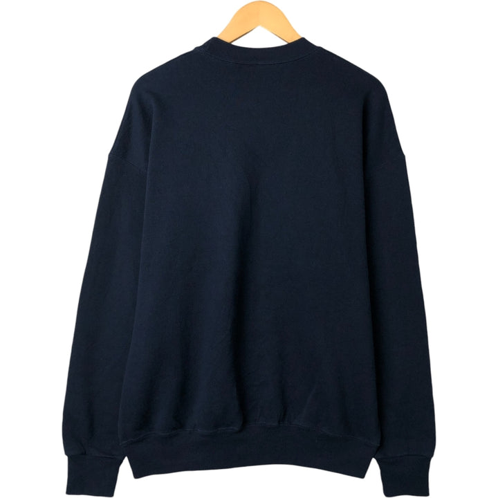 90'S THE COTTON EXCHANGE College Sweatshirt, Made in USA, Men's XL, Vintage cotton navy blue type Vintage Second Hand